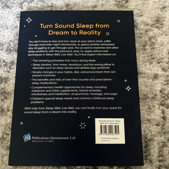 Sleep Well Live Well Book Sleep Strategies and Solutions - Picture 2 of 2